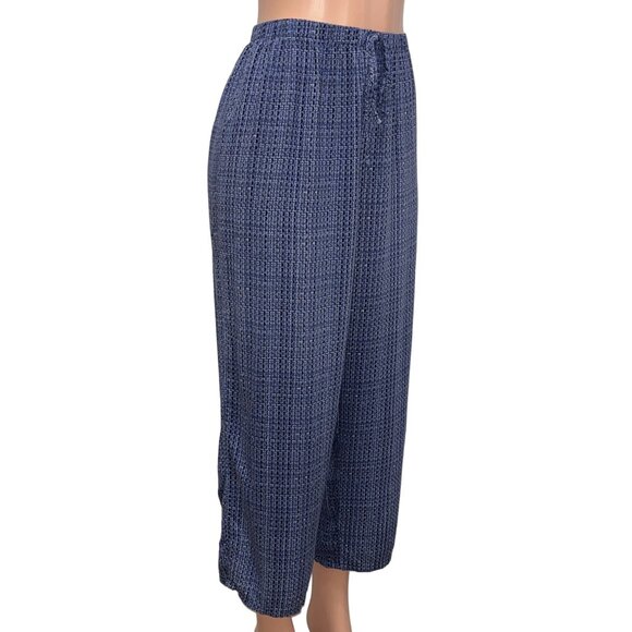 130. Johnny Was Pants Blue Small - Picture 2 of 4